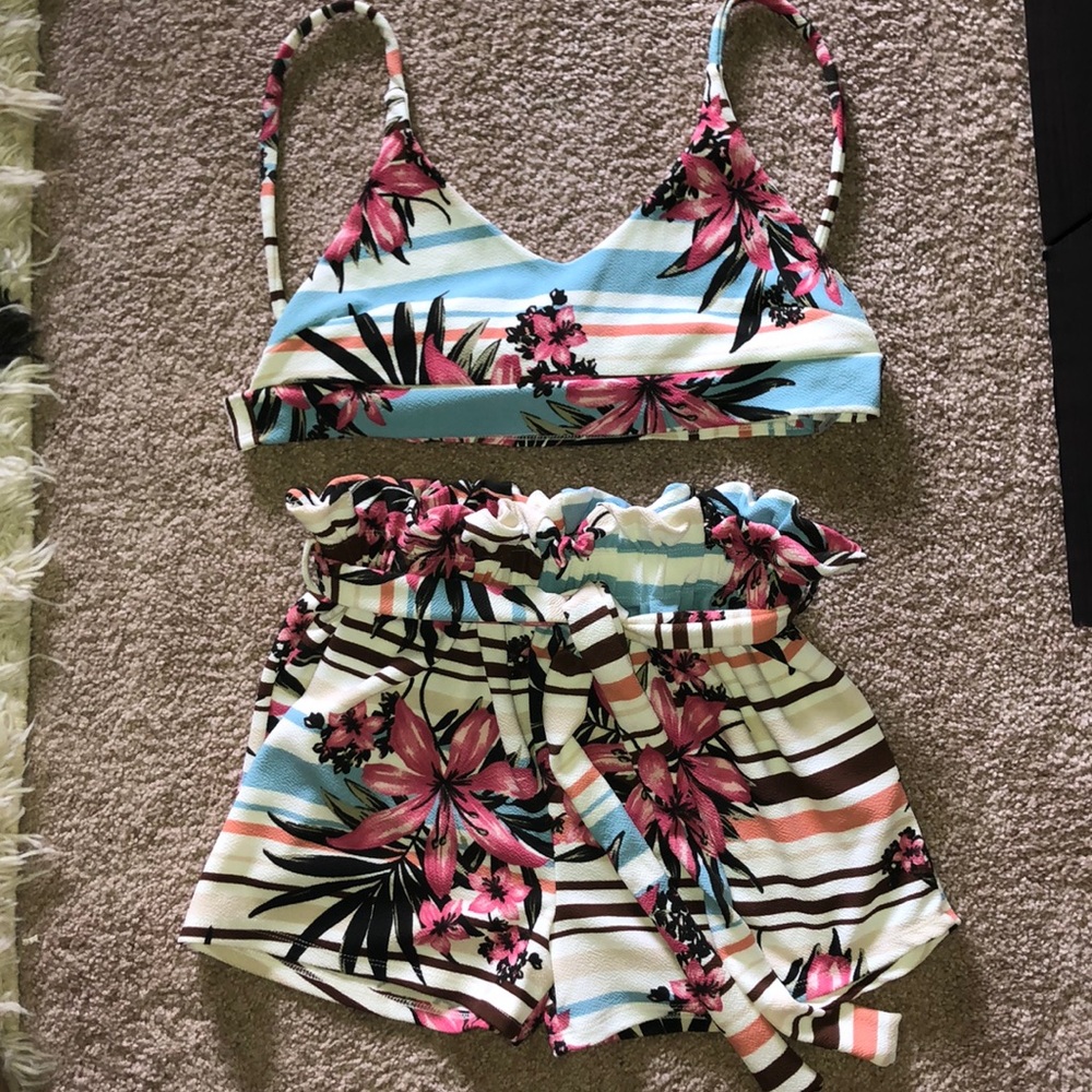 Summer Ready two piece short & bikini top combo